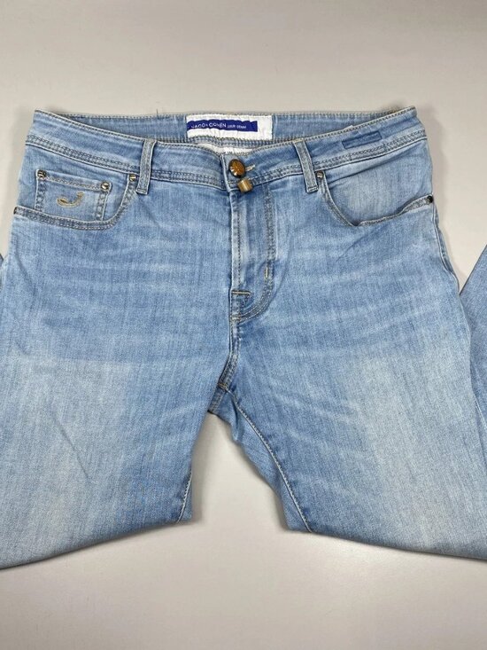 Jacob Cohen Luxury Denim Men’s Bard Fast Jeans Size 33 Blue - Picture 1 of 11